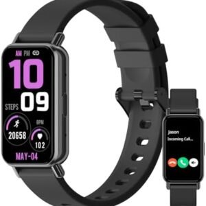 PEJE Band 1,1.45" TFT Tela, Smartwatchs,IP68 à Prova d‘Água,Relogio Smartwatch Feminino,100+ Modos Esportivos, Notificações Inteligentes, Assistente de Voz, Compatível com iOS/Android（Preto） | .br