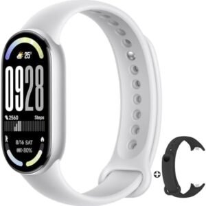 Xiaomi Smart Band 10 - Pulseira inteligente, autonomia de até 21 dias, tela AMOLED de 1,72", taxa de atualização de 60 Hz, 5 ATM, sensor de frequência cardíaca, app Mi Fitness, cor prata (versão ES) | .br