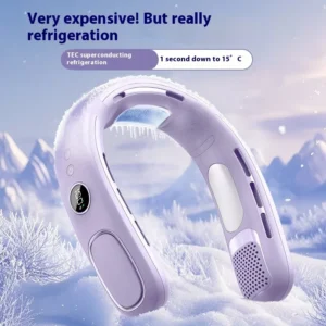 Ventilador de Pescoço Portátil Xiaomi Recarregável para Acampamento, Mini Ventilador de Resfriamento Vestível para Atividades ao Ar Livre e Viagens - AliExpress
